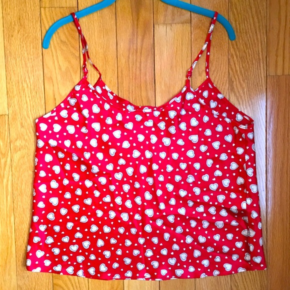 📍Cinema M Heart Shape Spaghetti Strap Cami Top - Picture 1 of 3